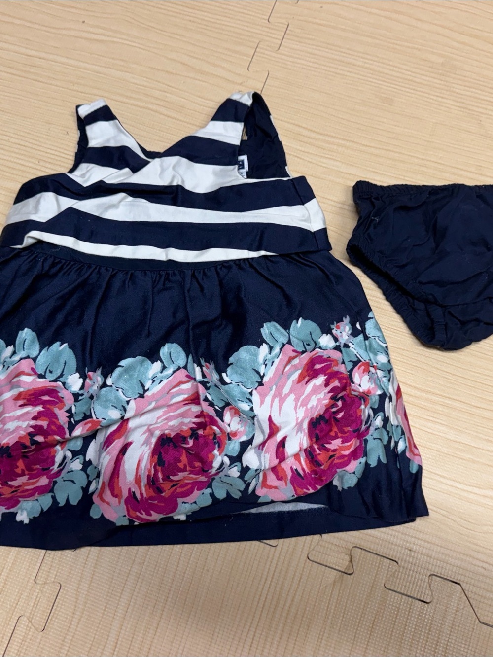 Janie and jack Autumn rose floral dress & bloomers set size 3-6 months